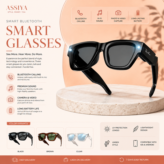 META AI Glasses - HD Camera, Voice Assistant & Hands-Free Calling
