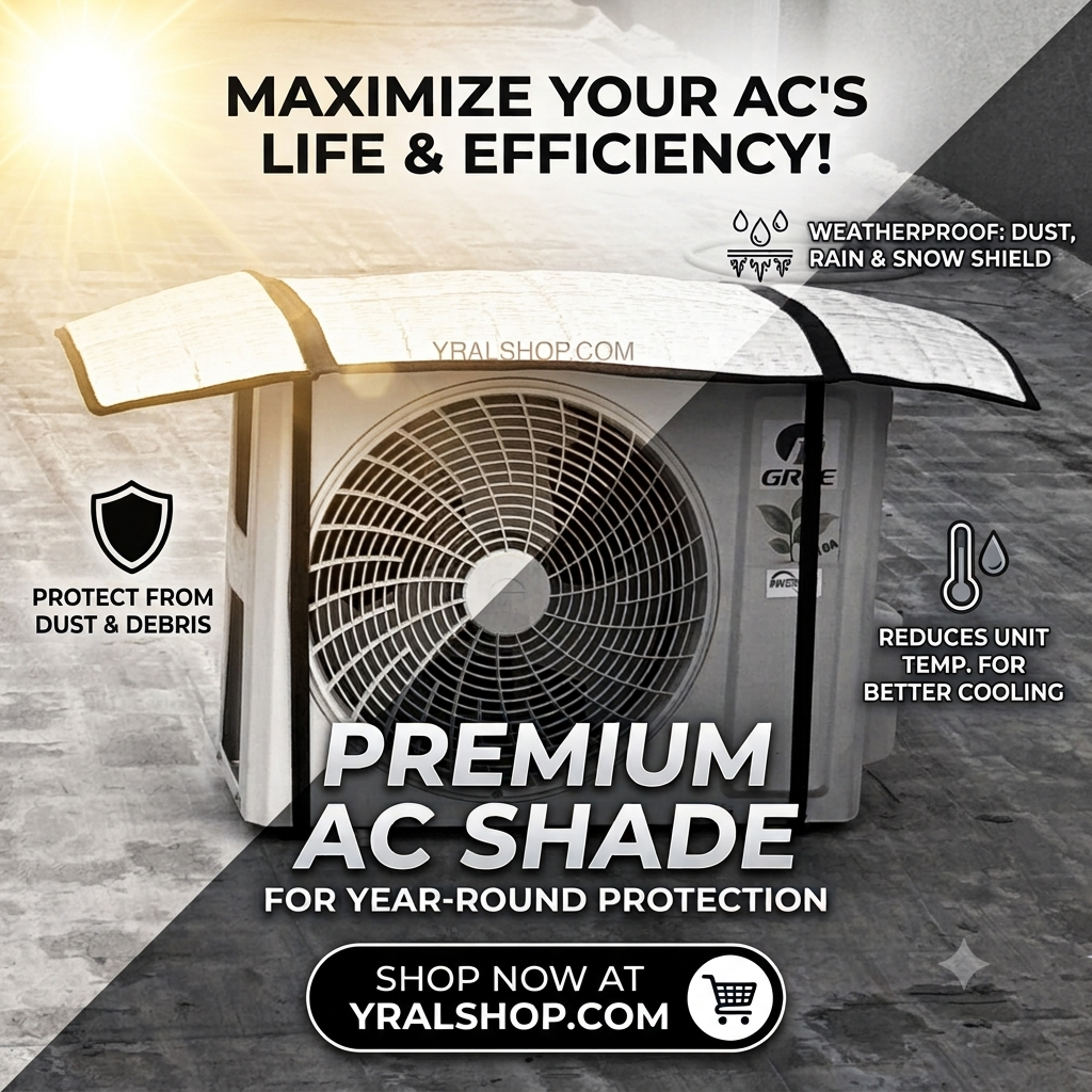 SunShield™ AC Cover – Keep Your AC Cooler & Reduce Energy Waste