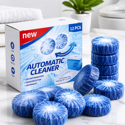 Automatic Toilet Cleaning Tablets - 12 Pieces