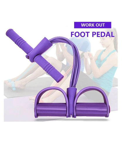 Tummy Trimmer – Foot Pedal Elastic Resistance Band (Random Color)