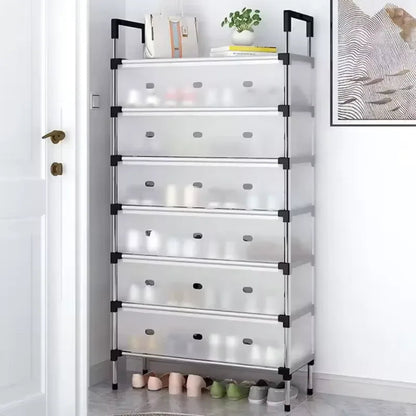 Multilayer Dustproof Shoes Rack – Spacious & Durable Organizer