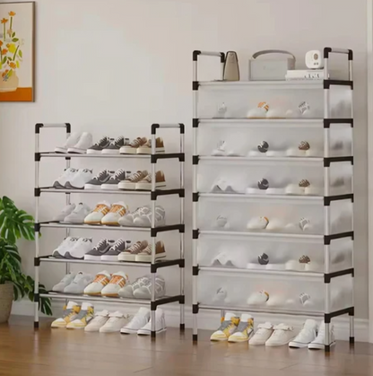 Multilayer Dustproof Shoes Rack – Spacious & Durable Organizer